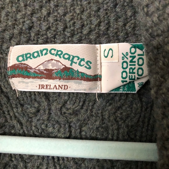 Aran crafts green cardigan - Picture 2 of 11